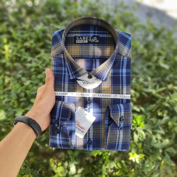 پیراهن چهارخانه سری برزین - پیراهن ثابت Sabet Shirt